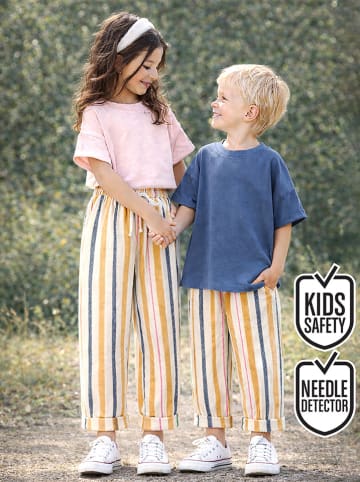 Denokids Broek beige/oranje