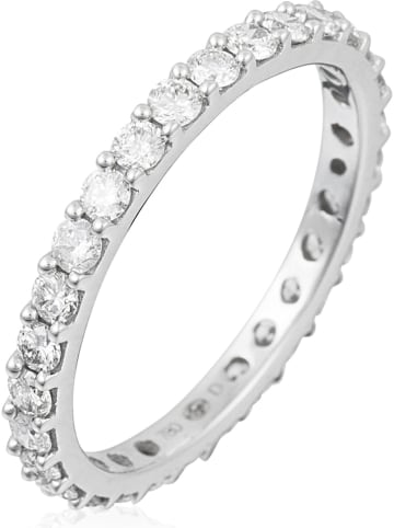 ATELIER DU DIAMANT Złoty pierścionek "Tour Complet Lumineux" z diamentami