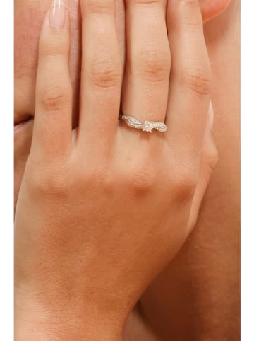 ATELIER DU DIAMANT Złoty pierścionek "Eclat Joli" z diamentami