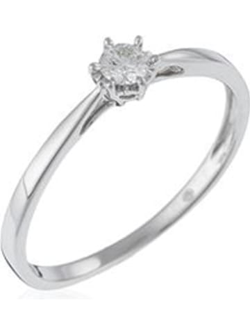 ATELIER DU DIAMANT Witgouden ring "Solitaire envoûtant" met diamant