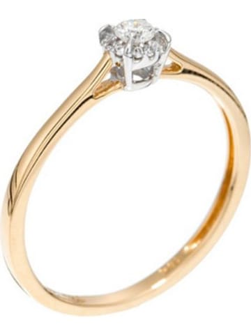 ATELIER DU DIAMANT Gouden ring "Amoureuse" met diamanten