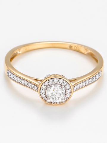 ATELIER DU DIAMANT Gouden ring "Brillant Somptueux" met diamanten
