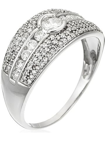 ATELIER DU DIAMANT Weißgold-Ring "Jonc Lumineux" mit Diamanten
