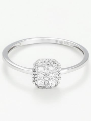 ATELIER DU DIAMANT Weißgold-Ring "Solitaire Regina" mit Diamanten