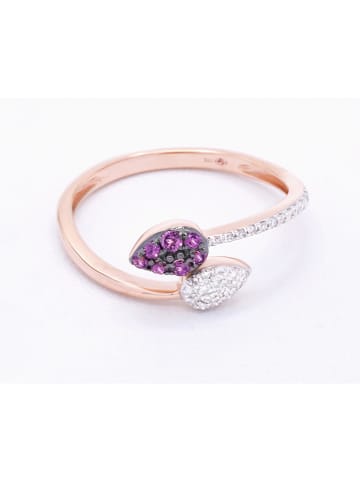 ATELIER DU DIAMANT Roségold-Ring "Liv" mit Diamanten