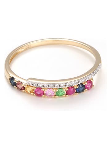 ATELIER DU DIAMANT Gouden ring met diamanten en edelstenen