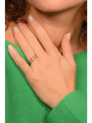 ATELIER DU DIAMANT Gouden ring "Jelena" met diamanten