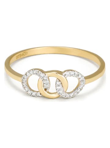 ATELIER DU DIAMANT Gold-Ring "ronds entrelacés" mit Diamanten