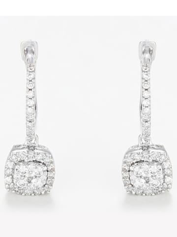 ATELIER DU DIAMANT Weißgold-Ohrringe "Quadra" mit Diamanten
