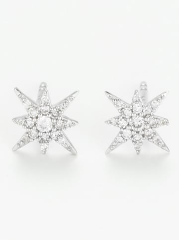 ATELIER DU DIAMANT Weißgold-Ohrstecker "Star" mit Diamanten