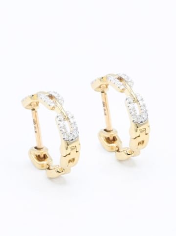 ATELIER DU DIAMANT Gold-Creolen "Mila" mit Diamanten