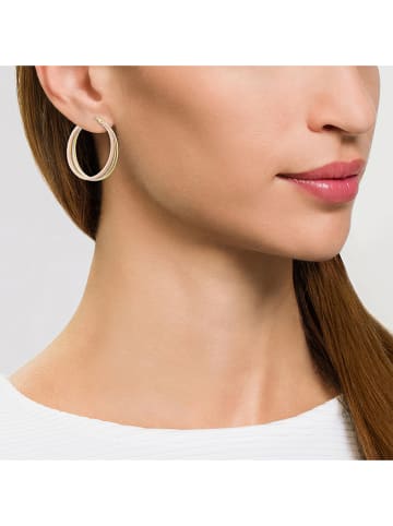 ATELIER DU DIAMANT Gelb-/Rosé-/Weißgold-Creolen "Rica"