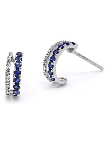 ATELIER DU DIAMANT Witgouden oorstekers met diamanten en edelstenen