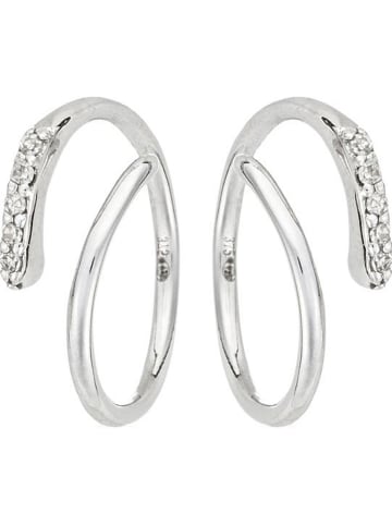 ATELIER DU DIAMANT Złote kolczyki "Joli tourbillon diamant" z diamentami