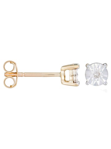 ATELIER DU DIAMANT Gold-Ohrstecker "Puce Grande Illusion" mit Diamanten