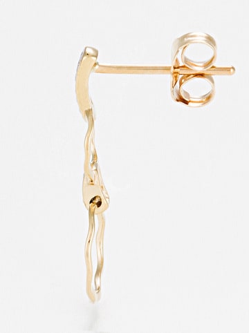 ATELIER DU DIAMANT Gold-Ohrstecker "Gold circles" mit Diamanten