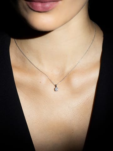 ATELIER DU DIAMANT Witgouden hanger "Impérial" met diamant