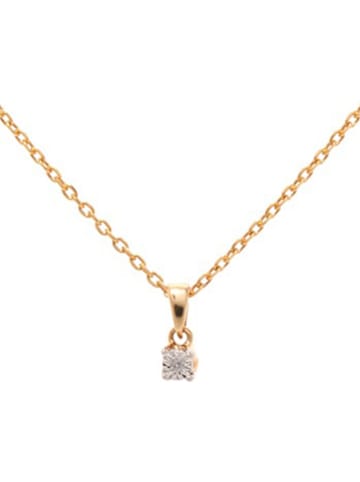 ATELIER DU DIAMANT Złota zawieszka "Brillantine" z diamentem