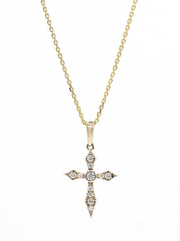 ATELIER DU DIAMANT Gold-Anhänger "Eternal Faith" mit Diamanten