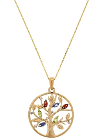 ATELIER DU DIAMANT Gold-Anhänger "Arbre de vie" mit Diamanten