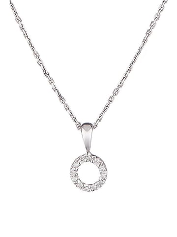 ATELIER DU DIAMANT Weißgold-Anhänger "Simplicité" mit Diamanten