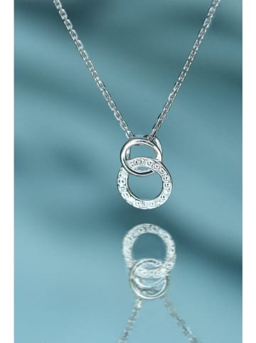 ATELIER DU DIAMANT Witgouden hanger "Etreinte" met diamanten