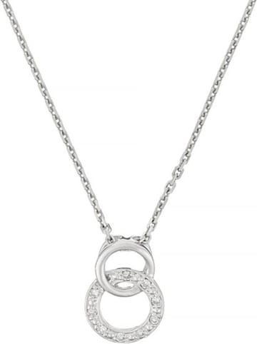 ATELIER DU DIAMANT Witgouden hanger "Etreinte" met diamanten