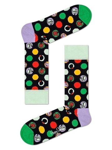 Happy Socks 2-delige geschenkset "Disney" zwart/meerkleurig