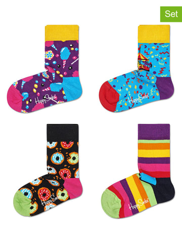 Happy Socks 4-delige geschenkset "Cats & Dogs" meerkleurig