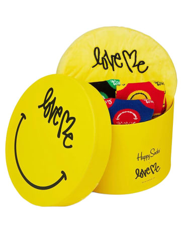 Happy Socks 3-częściowy zestaw prezentowy ze wzorem