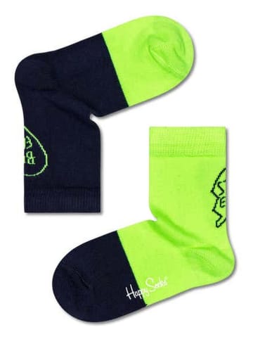 Happy Socks Socken "Best Friend" in Dunkelblau/ Grün