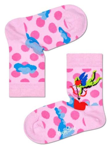 Happy Socks Sokken lichtroze