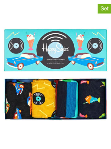 Happy Socks 4-delige geschenkset "At the Diner" meerkleurig