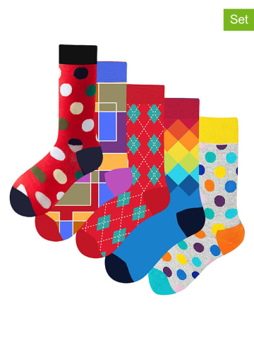 Lucky Socks Skarpety (5 par) ze wzorem