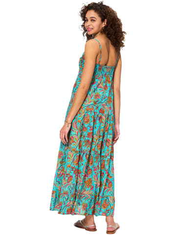 Aller Simplement Kleid in Türkis/ Orange