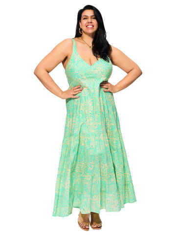 Aller Simplement Sukienka w kolorze jasnozielono-beżowym