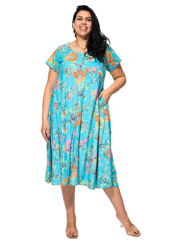 Aller Simplement Jurk turquoise