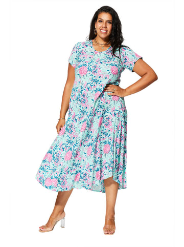 Aller Simplement Kleid in Hellblau/ Rosa