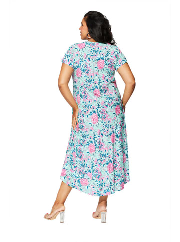 Aller Simplement Kleid in Hellblau/ Rosa