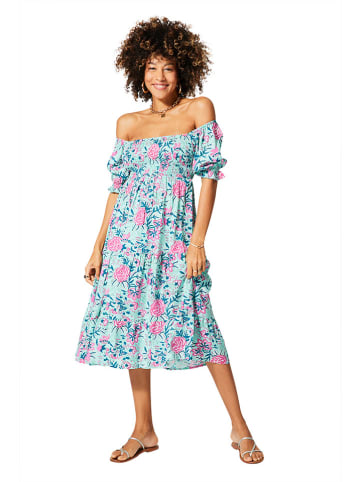 Aller Simplement Kleid in Hellblau/ Rosa