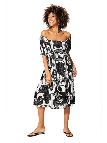 Aller Simplement Kleid in Schwarz/ Weiß