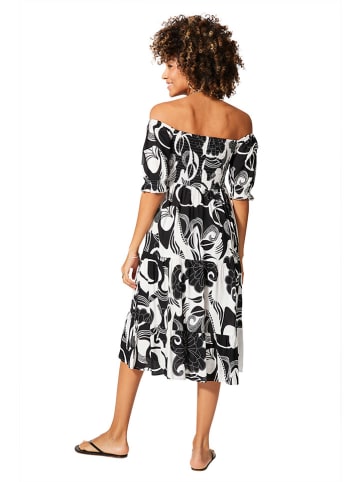 Aller Simplement Kleid in Schwarz/ Weiß