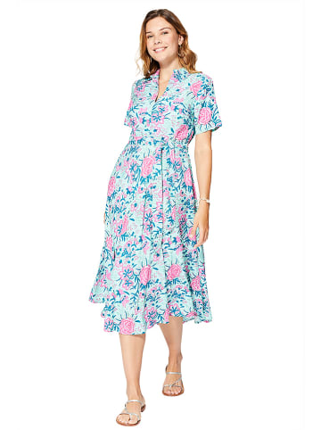 Aller Simplement Jurk lichtblauw/lichtroze