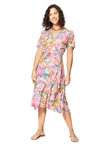 Aller Simplement Kleid in Rosa/ Grün