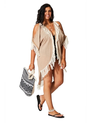 Aller Simplement Kimono w kolorze beżowym