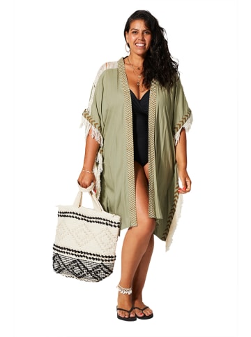 Aller Simplement Kimono w kolorze zielonym