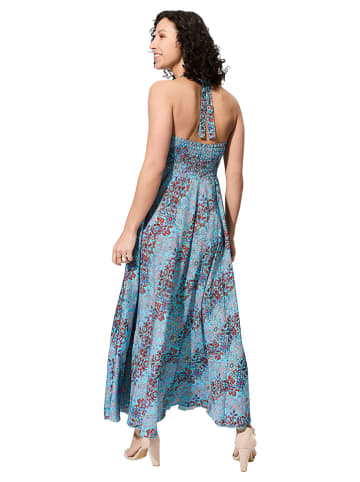 Aller Simplement Kleid in Blau/ Braun