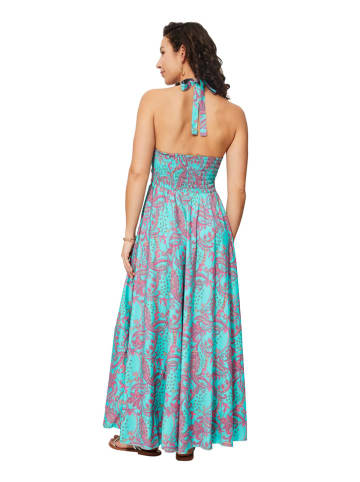 Aller Simplement Jurk turquoise/roze