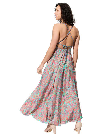 Aller Simplement Jurk turquoise/rood