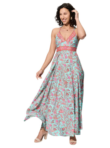 Aller Simplement Kleid in Hellblau/ Pink